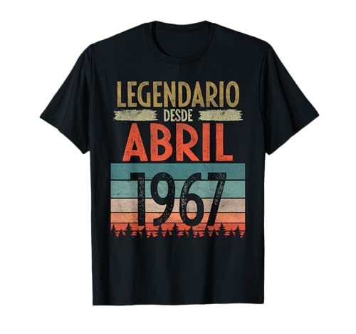Abril 1967 Vintage - 59 Años Regalo Cumpleaños Hombre Camiseta