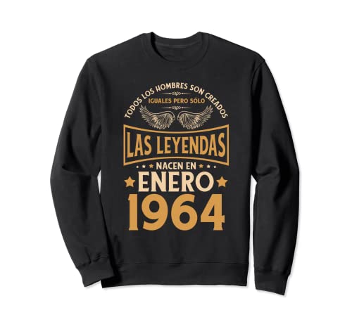 Cumpleaños Hombre Regalos Las Leyendas Enero 1964 Sudadera