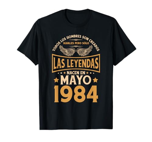 Cumpleaños Hombre Regalos Las Leyendas Mayo 1984 Camiseta