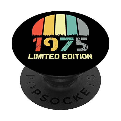 Born In 1975 Edición Limitada 1975 Cumpleaños Popsocket 1975 PopSockets PopGrip Intercambiable