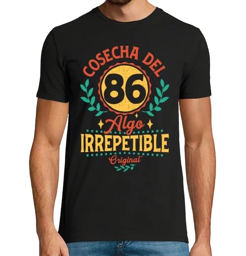 latostadora Camisetas Regalo 40 Cumpleaños Hombre - Camiseta 40 Años Hombre - Camiseta 1986