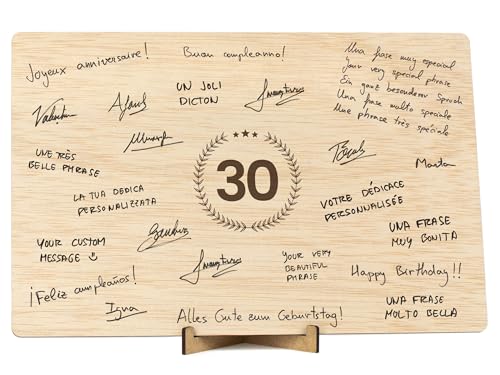 CONTRAXT Tarjeta felicitacion 30 cumpleaños. Detalles Regalos mujer hombre 30 años ideas Tarjeta...