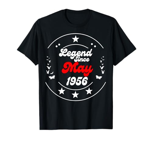 Mayo 1956 Cumpleaños Leyenda Hombre Niño Desde Mayo 1956 Camiseta