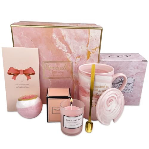 VELLUSTRA Taza de Cerámica Set Con tarjeta, Set Tazas de 350ML, Regalo Caja Tamaño 20,5 x 10 x 17...