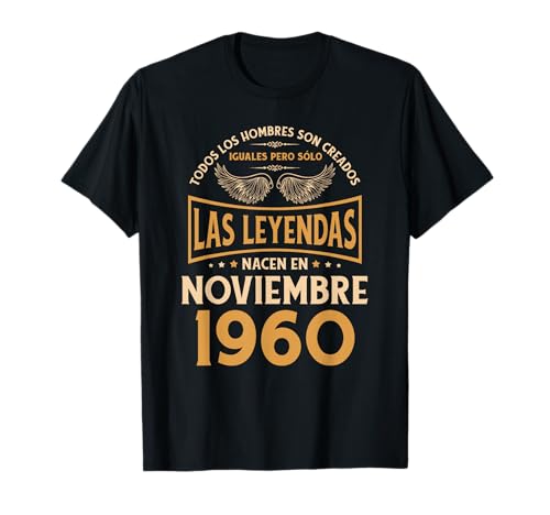 Cumpleaños Hombre Regalos Las Leyendas Noviembre 1960 Camiseta