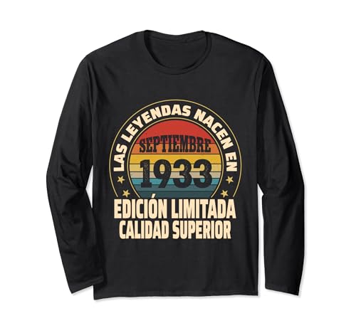 Edición Limitada Septiembre 1933 - Cumpleaños 91 Años Manga Larga