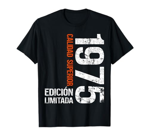51 Años Cumpleaños Hombre Mujer Regalo Vintage 1975 Camiseta
