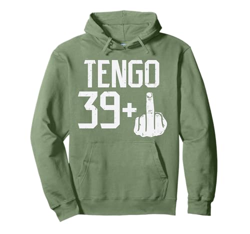 39 + Dedo Medio Fiesta Humor 40 Anos Cumpleanos Regalo Sudadera con Capucha
