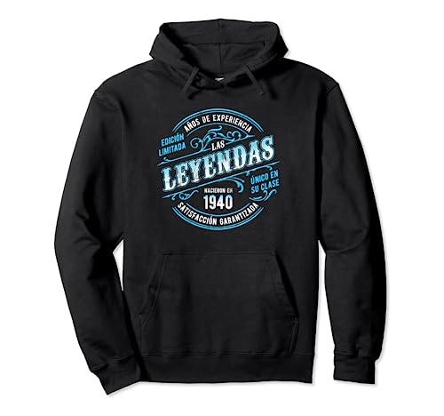 Nacieron En 1940 Las Leyendas Edición Limitada 84 Cumpleaños Sudadera con Capucha
