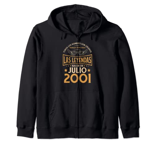 Cumpleaños Hombre Regalos Las Leyendas Julio 2001 Sudadera con Capucha