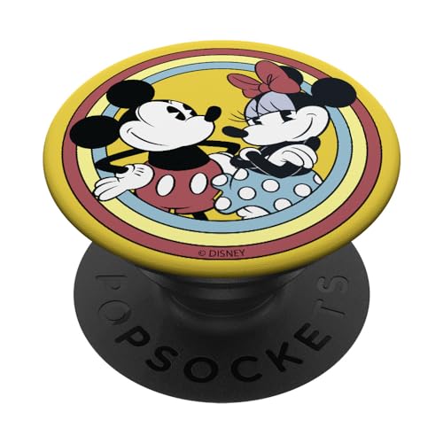 Disney Mickey And Friends Mickey And Minnie Retro PopSockets PopGrip Adhesivo