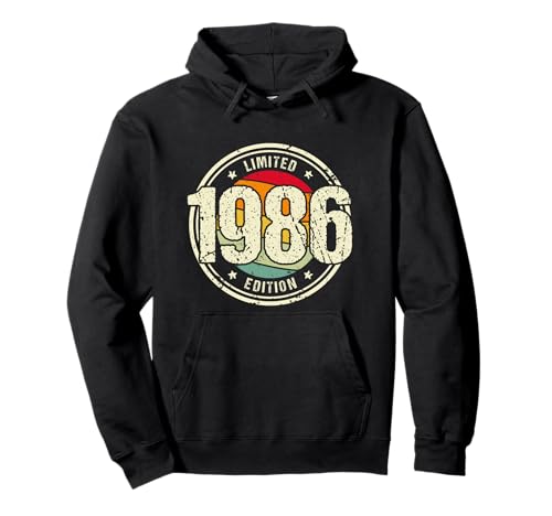 Retro 40 Años Nacido en 1986 Edición Limitada 40 Cumpleaños Sudadera con Capucha