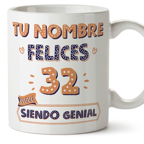 MUGFFINS Tazas Personalizadas Cumpleaños - En Español - Siendo Genial - 11 oz / 330 ml - Regalo...