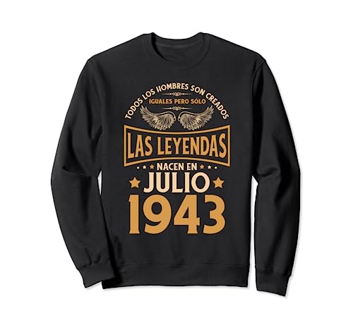 Cumpleaños Hombre Regalos Las Leyendas Julio 1943 Sudadera