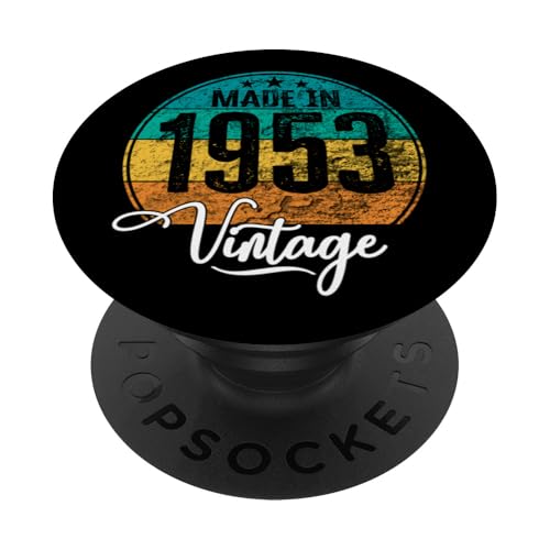 Cumpleaños Vintage Año de Nacimiento 1953 Cumpleaños Bday PopSockets PopGrip Adhesivo