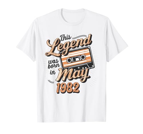 Esta leyenda nació en mayo de 1982 cumpleaños de hombre impresionante Camiseta