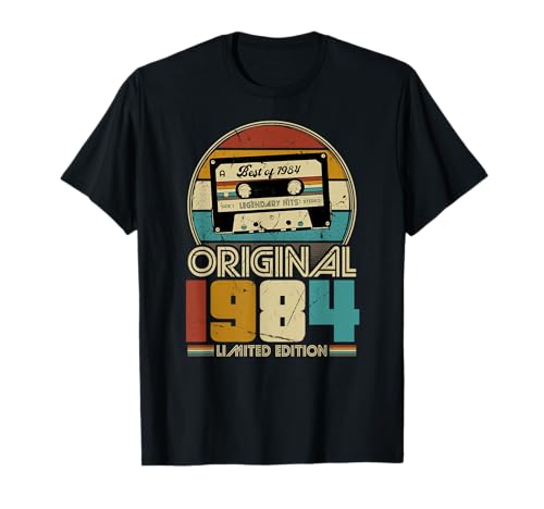 Original 1984 Birthday Legend decorations 1984 Vintage Cumpleaños Retro Edición Limitada Hombres...