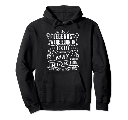 Cumpleaños Mayo 1938 Edición Limitada Regalo Legend May Sudadera con Capucha
