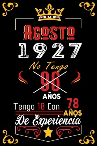 No tengo 96 años tengo 18 con 78 años de experiencia: Cuaderno | Agosto 96 Cumpleaños Regalo para...