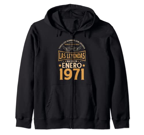 Cumpleaños Hombre Regalos Las Leyendas Enero 1971 Sudadera con Capucha
