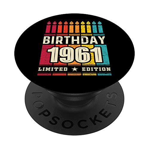 1961 Popsocket para teléfono edición limitada 1961 cumpleaños 1961 PopSockets PopGrip...