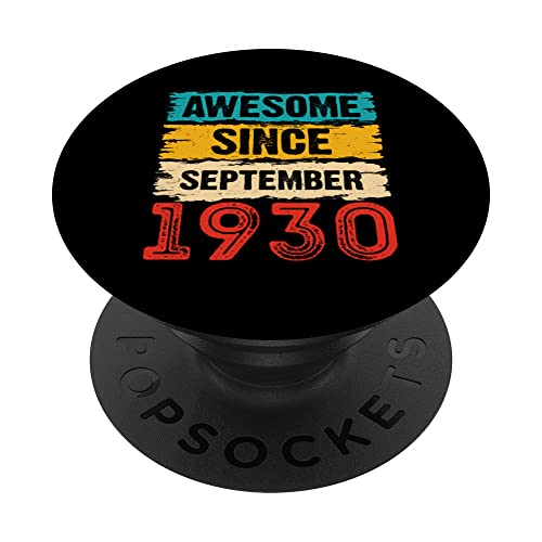 Regalos de 93 años impresionantes desde septiembre de 1930 para cumpleaños PopSockets PopGrip...