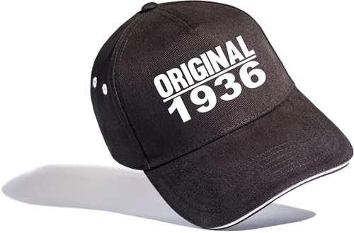 Baddery Regalo de cumpleaños para abuelo: Original 1936 – Gorra para 90 cumpleaños – Gorra Opi...