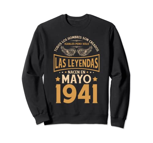 Cumpleaños Hombre Regalos Las Leyendas Mayo 1941 Sudadera