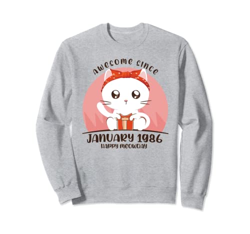 37 años Cumpleaños - Enero de 1986 Anime japonés Sudadera