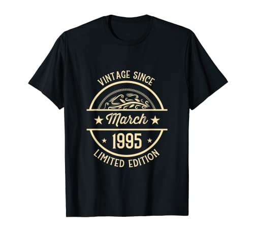 Vintage de cumpleaños desde marzo de 1995 Camiseta