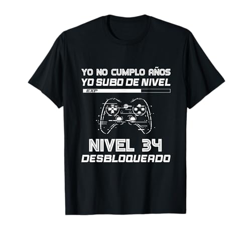 34 Cumpleaños Regalo Años Divertido Decoración Gamer 1988 Camiseta