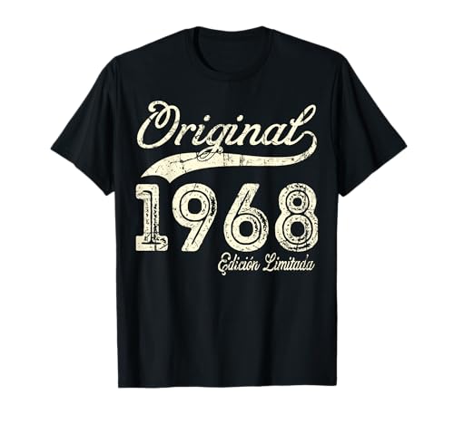 Original 1968 57 Años Cumpleaños Hombre Fabricado En 1968 Camiseta