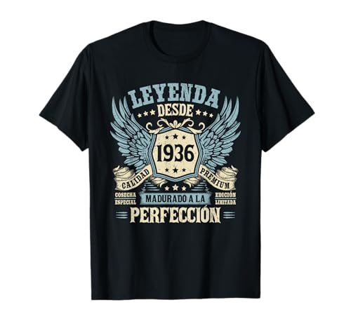 89 Cumpleaños 89 Años Hombre Mujer Vintage 1936 Regalo Camiseta
