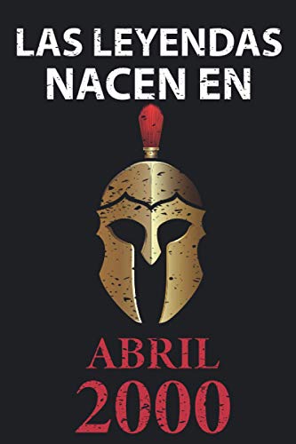 Las leyendas nacen en Abril 2000: Regalo de cumpleaños perfecto para hombre y mujer de 21 años I...
