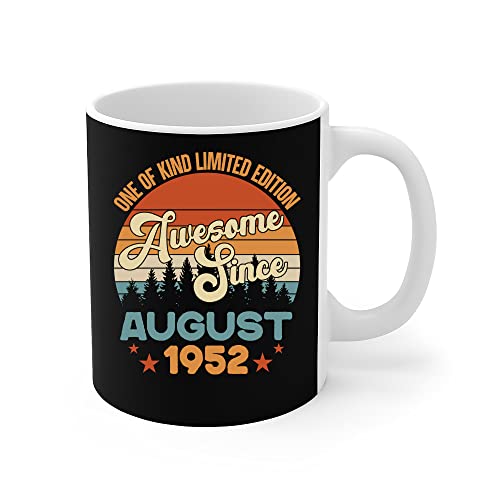 456 Tazas Impresionante Desde Agosto De 1952 Vintage 70.O Regalo De Cumpleaños Idea Regalo...