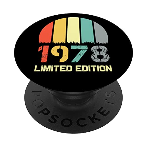 Born In 1978 Edición Limitada 1978 Cumpleaños Popsocket 1978 PopSockets PopGrip Intercambiable