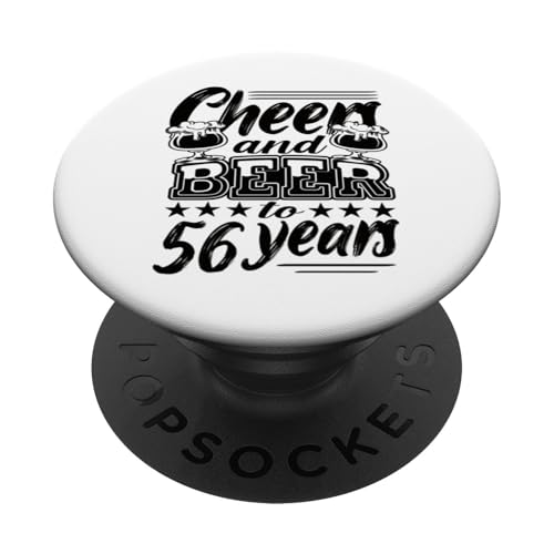56 Cumpleaños 56 Cumpleaños Hombre 56 Cumpleaños Papá PopSockets PopGrip Adhesivo