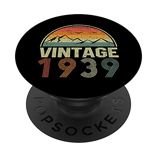 Clásico 84 Cumpleaños Idea Del Regalo Vintage 1939 PopSockets PopGrip Intercambiable