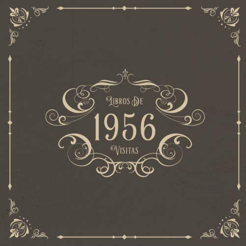 1956 Libros de Visitas: Libros de visitas para fiestas de cumpleaños de estilo vintage para que la...