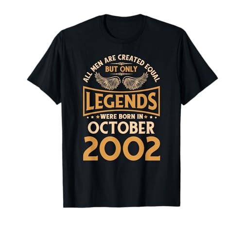 Las leyendas de cumpleaños nacieron en octubre de 2002. Camiseta