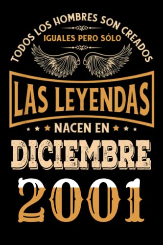 Regalo de 21 Cumpleaños Para Hombre : Las Leyendas Nacen en diciembre 2001: Regalos de Cumpleaños...