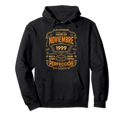 Leyendas Noviembre 1999 Hombre Mujer 22 Años Cumpleaños Sudadera con Capucha