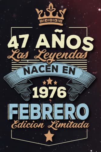 Las leyendas nacen en 47 años 1976 febrero: Ideas de regalos para hombres, ideas de cumpleaños 47...