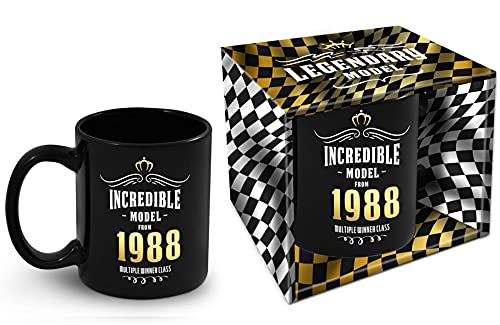 Bombo Taza de cumpleaños con año de nacimiento 1988