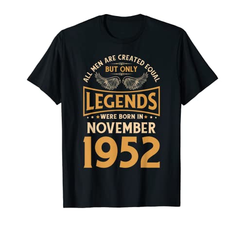 Las leyendas de cumpleaños nacieron en noviembre de 1952. Camiseta