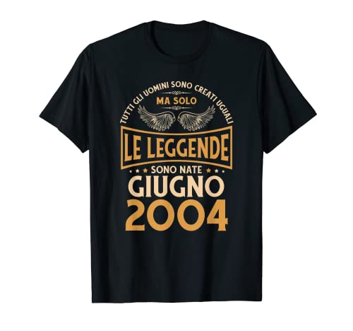 Cumpleaños Hombre Regalo Mujer Leyendas Junio 2004 Camiseta