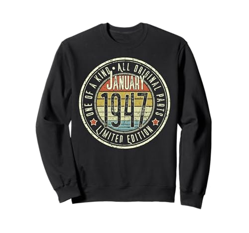 Edición Limitada Retro de enero de 1947 para 78 cumpleaños Sudadera