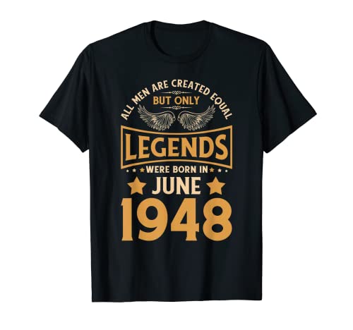 Las leyendas de cumpleaños nacieron en junio de 1948. Camiseta