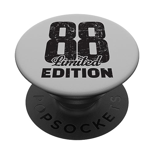 88 cumpleaños, edición Limitada, Aniversario, 88 años. PopSockets PopGrip Adhesivo