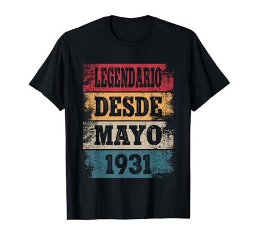 Legendario Desde Marzo 1931 - Cumpleaños 93 Años Camiseta
